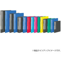 コクヨ　クリヤーブック（ウェーブカット・固定式）　A5タテ20ポケット　ダークグレー　ラ-T562DM　2冊