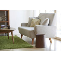 ideaco tubelor ROSEWOOD HOMME 木目調 丸型ダストボックス おしゃれ ゴミ箱 幅260×奥行260×高さ310mm