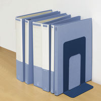 プラス ブックエンド L ブルー 2枚 BS-201 1個（直送品）