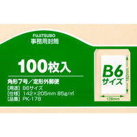マルアイ 事務用封筒 PK-178 角7 100枚 クラフト 郵便番号枠なし 接着テープ無