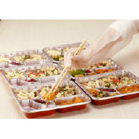 【使いきりポリエチレン手袋】ショーワグローブ ポリエチレン手袋ロングタイプ No.860 粉なし 内エンボス 半透明 1箱(30枚入)