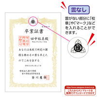 ササガワ OA賞状用紙 白地 雲なし A4判 横書用 10-1461 1箱(100枚入)