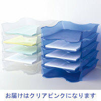 ソニック トレー レタートレー メガタフトレー クリアピンク DA-2658-CP 5個