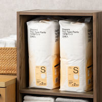 【大人用おむつ/紙パンツ】アスクル×エルモアいちばん　うす型パンツSサイズ　約2回分1箱（22枚×6パック入）※変更後のパッケージのお届け オリジナル