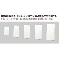 ササガワ ギフトバッグ 角底袋 しろ 無地 50-3000 1袋(100枚入)