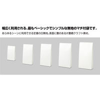 ササガワ ギフトバッグ 角底袋 しろ 無地 50-3500 1袋(100枚入)