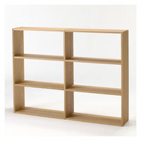 無印良品 スタッキングシェルフ ワイド 3段 オーク材 幅81.5×奥行28.5×高さ121cm 良品計画