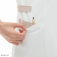 ナガイレーベン 女子上衣 ベージュ S LH-6242 1枚　白衣