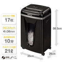 A4  クロスカットシュレッダー (21L/最大17枚細断) 17C 4016101 フェローズ