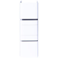 アスクル　パイプ式ファイル　A4タテ　両開き　とじ厚80mm　背幅96mm　ホワイト　白　ユーロスタイル  オリジナル