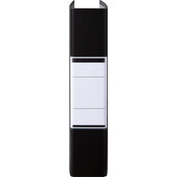 アスクル　パイプ式ファイル　A4タテ　両開き　とじ厚50mm　背幅66mm　ブラック　黒　ユーロスタイル  オリジナル