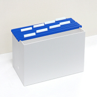 プラス　PP　ハンガーフォルダー　A4　ブルー　PHF-A4BL　34002　1箱（60枚：10枚入×6袋）