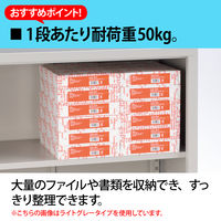 Ceha A4スチール書庫 2段 両開き 上置き用 ブルー 幅880×奥行400×高さ730mm 1台（取寄品）
