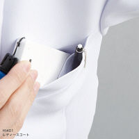 フォーク カ】HI401ー1 ホワイト 3L HI401-1-3L 1枚　白衣　ドクターコート（直送品）