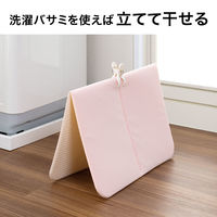 サンコー おくだけ吸着 吸水 速乾 バスマット 足ふき 浴室 50×70cm 1個 ソフトピンク YO-27