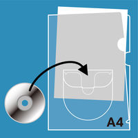 プラス ディスクポケット付ホルダー 88242 1袋(10枚)