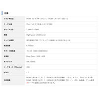 Vodaview　HDMIケーブル　15m　HDMI[オス]-HDMI[オス]　ブラック　VV-HDMI150AA-28-B