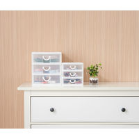 サンコープラスチック　エルピス　A4浅型3段クリア　A4　A-403　W