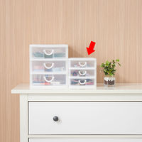 サンコープラスチック エルピス A5浅型3段クリア A5 A-503W