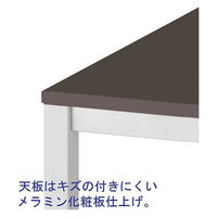 アール・エフ・ヤマカワ ミーティングテーブル ダークブラウン 幅1500×奥行750×高700mm 1台 会議 長机 ワークテーブル（取寄品）