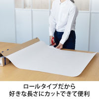 日本ノート　方眼入模造紙　ロールタイプ（30m巻）　白　XR30W　3本