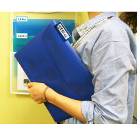 エセルテ　A4ソーテッド3段　クールカラー22370　1セット（3個）