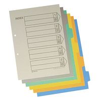 キングジム カラーインデックス A4タテ 5山 2穴 907　30組(10組入×3袋)