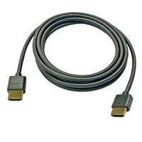 HDMIケーブル スリムタイプ（直径4.5mm） 3m HDMI[オス]-HDMI[オス] ブラック VV-HDMI030AA-S-B 1本　Vodaview