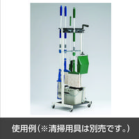 テラモト モップハンガーＲＣ型コンパクト（６本掛）  掃除用具収納  CE4913400　1台