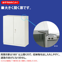 イトーキ サリダストレージ 5段 両開き 下置用 ホワイト 幅800×奥行450×高さ1790mm 1台(4梱包）