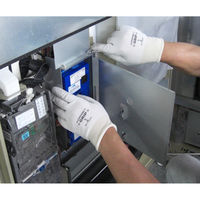 【ニトリル背抜き手袋】 ショーワグローブ 「現場のチカラ」 簡易包装組立グリップ グレー L 1セット（10双：5双入×2袋）  オリジナル