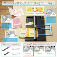 プラス スライドカッター ハンブンコ専用 替刃 直線 PK-800H1 1個