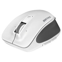 バッファロー プレミアムフィットマウス Mサイズ ホワイト BSMBW500MWH 1個（直送品）