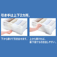 【引き出し収納】 天馬 PRX カバゾコ 30 4904746082237 12L クリア 1箱（6個入）