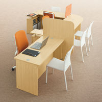 アール・エフ・ヤマカワ 木製カウンター ローカウンター ナチュラル 幅1800×奥行600×高さ700ｍｍ RFLC2-1860NJ 1台（2梱包）