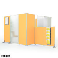 トーカイスクリーン E-placeパネル クロスタイプ 幅900mm 高さ1870mm用 オレンジ 1枚（取寄品）