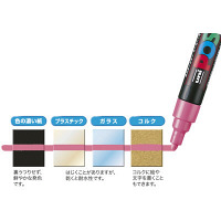 三菱鉛筆 ユニポスカ 細字 PC-3M 青 PC3M.33 1セット（5本）