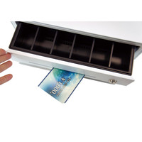 ビジコム キャッシュドロア 手動式（ミニ・3B/6C・白） BC-DW330HP-W 1台