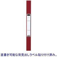 リヒトラブ アスクル 共同企画 ユーロスタイル 丸型ツイストリングファイル A4タテ 背幅27mm 30冊 レッド オリジナル
