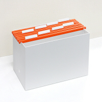 プラス　PP　ハンガーフォルダー　A4　オレンジ　34004　1袋（10枚入）