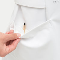 ナガイレーベン 花びらジャケット ナースジャケット 女性用 半袖 ホワイト×ピンク L HO-1932