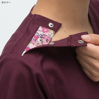 ナガイレーベン 男女兼用スクラブ ボルドー M LBL-4372 1枚　スクラブ