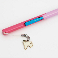 プラス　ツイッギー　フィットカットカーブ携帯はさみ　ピンク　34576