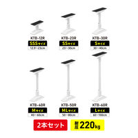 【転倒防止】 アイリスオーヤマ 家具転倒防止伸縮棒SSS KTB-12R 幅192×奥行73mm 1組（2本入）