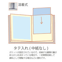 プラス スーパーエコノミークリアーファイル A3タテ 20ポケット ネイビー 紺 固定式 10冊 FC-102EL 88401
