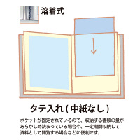 プラス スーパーエコノミークリアーファイル B4タテ 40ポケット ネイビー 紺 固定式 10冊 FC-114EL 88481