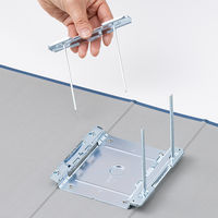 アスクル　パイプ式ファイル（両開き）　A4タテ　とじ厚100mm　ユーロスタイル　ブルー  オリジナル