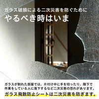 【飛散防止フィルム】ニトムズ　ガラス飛散防止シート　幅広　幅960×長さ1800mm　M6330　1枚