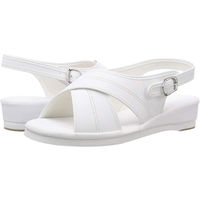 ストリックスデザイン ゆったりクロスサンダル ホワイト L SK-009 1足　ナースサンダル