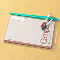 コクヨ　カラーソフトクリヤーケースC（チャック付き）S型［軟質］　A4-S　緑　1セット（20枚）